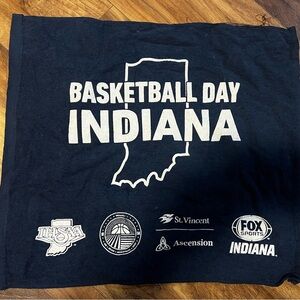 Indiana Basketball Day Black Towel